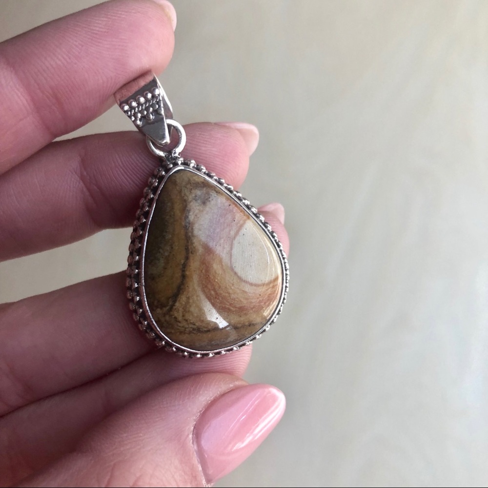 Handmade Jasper Pendant - Picture 5 of 6